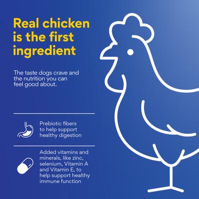 Show full view: Chewy Healthy Weight Formula Chicken & Brown Rice Recipe with Prebiotics Dry Adult Dog Food, 40-lb bag slide 5 of 10