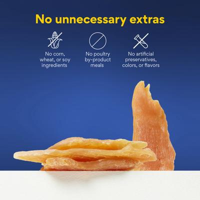 Show full view: Chewy Limited Ingredient Chicken Jerky Natural Grain-Free Dog Treats (FORMERLY AMERICAN JOURNEY), 6.5-oz bag slide 6 of 10