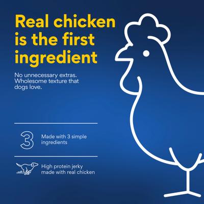 Show full view: Chewy Limited Ingredient Chicken Jerky Natural Grain-Free Dog Treats (FORMERLY AMERICAN JOURNEY), 6.5-oz bag slide 5 of 10