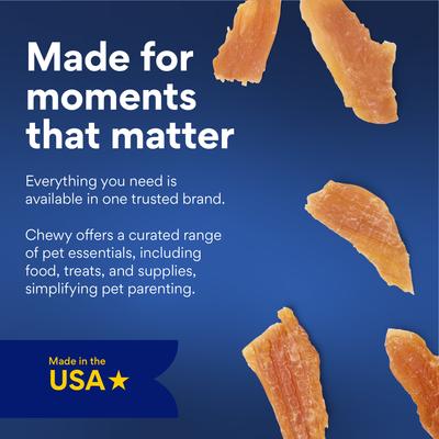 Show full view: Chewy Limited Ingredient Chicken Jerky Natural Grain-Free Dog Treats (FORMERLY AMERICAN JOURNEY), 6.5-oz bag slide 8 of 10