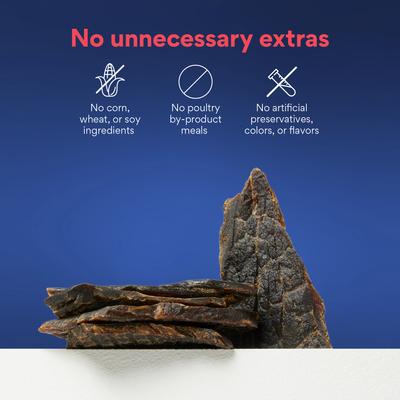 Show full view: Chewy Limited Ingredient Beef Jerky Natural Grain-Free Dog Treats (FORMERLY AMERICAN JOURNEY), 6.5-oz bag slide 6 of 10