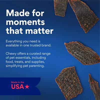 Show full view: Chewy Limited Ingredient Beef Jerky Natural Grain-Free Dog Treats (FORMERLY AMERICAN JOURNEY), 6.5-oz bag slide 8 of 10