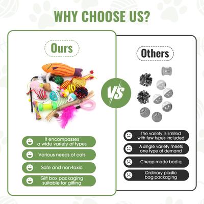 Show full view: Fashion's Talk 20 Piece Variety Pack Cat Toys slide 7 of 9