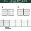 Show in main carousel: FXW Minipaws Expandable Indoor & Outdoor Dog Playpen, Black, 24-in, 16-panel slide 5 of 9