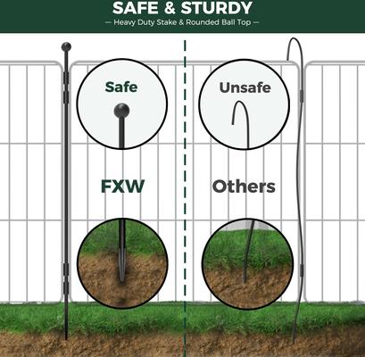 FXW Minipaws Expandable Indoor & Outdoor Dog Playpen, Black