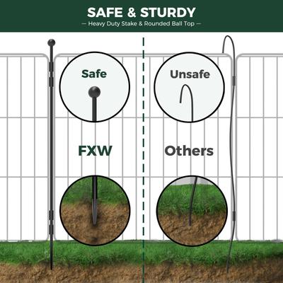 Show full view: FXW Minipaws Expandable Indoor & Outdoor Dog Playpen, Black, 32-in, 16-panel slide 4 of 9