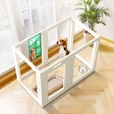 FXW AuraSpace Indoor Dog Playpen, White, 35-in, 6-panel