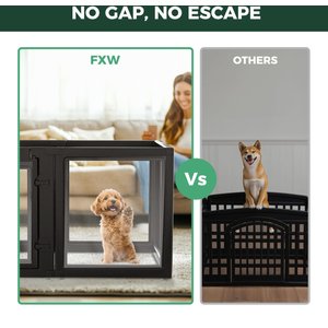 FXW AuraSpace Indoor Dog Playpen, Black, 24-in, 12-panel
