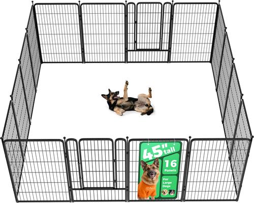 FXW Rollick Outdoor Dog Playpen, Black, 45-in, 16-panel - Chewy.com
