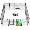 FXW Rollick Indoor & Outdoor Dog Playpen, Black, 45-in, 16-panel