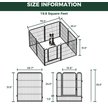Show in main carousel: FXW Rollick Indoor & Outdoor Dog Playpen, Black, 32-in, 8-panel slide 8 of 10