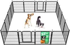 FXW Rollick Outdoor Dog Playpen, Black, 32-in, 16-panel