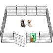 Show in main carousel: FXW Minipaws Expandable Indoor & Outdoor Dog Playpen, Black, 24-in, 16-panel slide 1 of 9