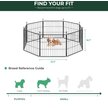 Show in main carousel: FXW Minipaws Expandable Indoor & Outdoor Dog Playpen, Black, 20-in, 8-panel slide 6 of 10