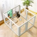 FXW AuraSpace Indoor Dog Playpen, White, 30-in, 8-panel