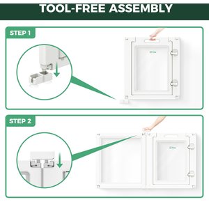 FXW AuraSpace Indoor Dog Playpen, White, 24-in, 8-panel