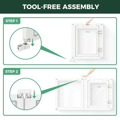 Show full view: FXW AuraSpace Indoor Dog Playpen, White, 24-in, 8-panel slide 3 of 7