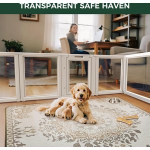 FXW AuraSpace Indoor Dog Playpen, White, 24-in, 8-panel