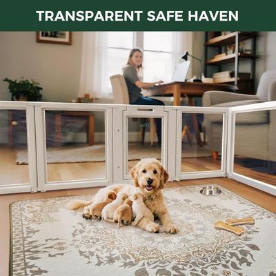 Show full view: FXW AuraSpace Indoor Dog Playpen, White, 24-in, 8-panel slide 4 of 7