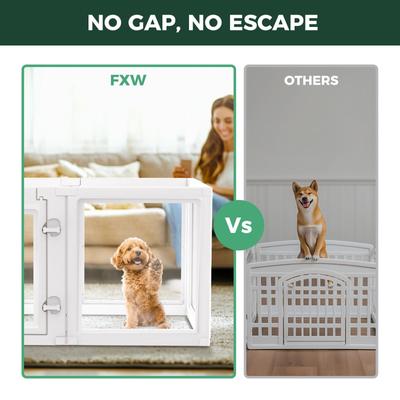 Show full view: FXW AuraSpace Indoor Dog Playpen, White, 24-in, 8-panel slide 2 of 7