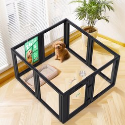 FXW AuraSpace Indoor Dog Playpen, Black, 24-in, 8-panel