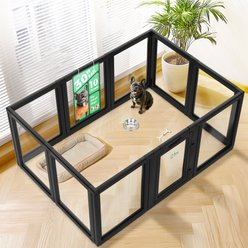 FXW AuraSpace Indoor Dog Playpen, Black, 30-in, 10-panel