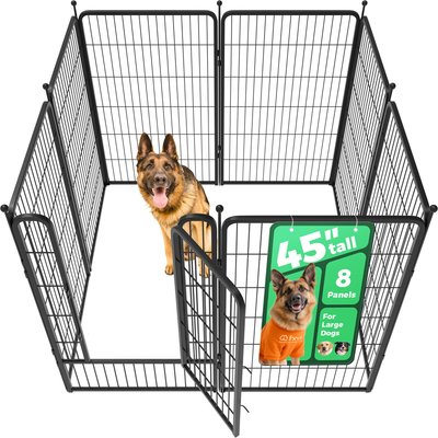 FXW FXW Rollick Outdoor Dog Playpen, Black, 45-in, 8-panel