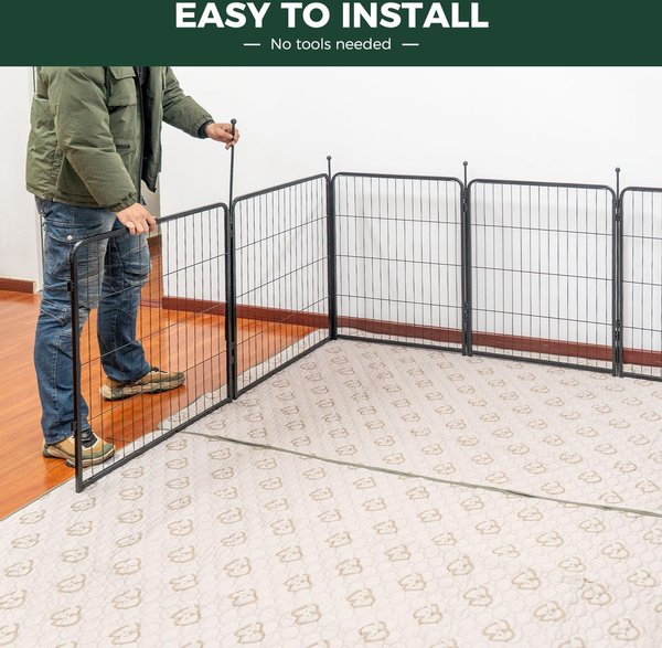 Show full view: FXW Rollick Indoor & Outdoor Dog Playpen, Black, 32-in, 8-panel slide 5 of 10