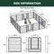 Show in main carousel: FXW Rollick Indoor & Outdoor Dog Playpen, Black, 32-in, 16-panel slide 7 of 9