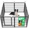 Show in main carousel: FXW Rollick Indoor & Outdoor Dog Playpen, Black, 32-in, 8-panel slide 1 of 10