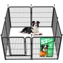 FXW Rollick Indoor & Outdoor Dog Playpen, Black, 32-in, 8-panel