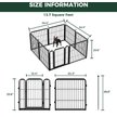 Show in main carousel: FXW Rollick Indoor & Outdoor Dog Playpen, Black, 24-in, 8-panel slide 8 of 10