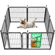 Show in main carousel: FXW Rollick Indoor & Outdoor Dog Playpen, Black, 24-in, 8-panel slide 1 of 10