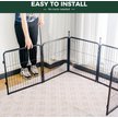 Show in main carousel: FXW Rollick Indoor & Outdoor Dog Playpen, Black, 24-in, 8-panel slide 5 of 10