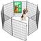 Show in main carousel: FXW Minipaws Expandable Indoor & Outdoor Dog Playpen, Black, 32-in, 8-panel slide 1 of 9