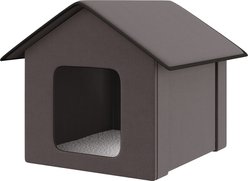jansno Outdoor & Indoor Portable Waterproof & Insulated Heated Cat House, Brown slide 2 of 8