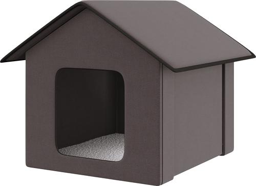 Show full view: jansno Outdoor & Indoor Portable Waterproof & Insulated Heated Cat House, Brown slide 9 of 9