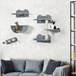 Show in main carousel: jansno Climbing 4 Pieces Cat Wall Shelves with Hammock, Gray slide 1 of 7