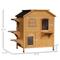 Show in main carousel: jansno Wood 2-Story Escape Door, Openable Roof, Jumping Platforms Feral Cat House, Natural Wood slide 2 of 7