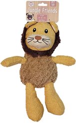 Brooklyn Pet Gear Burlap Lion Dog Plush Toy, 13-in