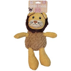 Brooklyn Pet Gear Burlap Lion Dog Plush Toy, 13-in
