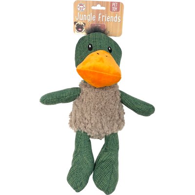 Brooklyn Pet Gear Brooklyn Pet Gear Burlap Duck Dog Plush Toy, 13-in