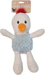 Brooklyn Pet Gear Burlap Chicken Dog Plush Toy, 13-in