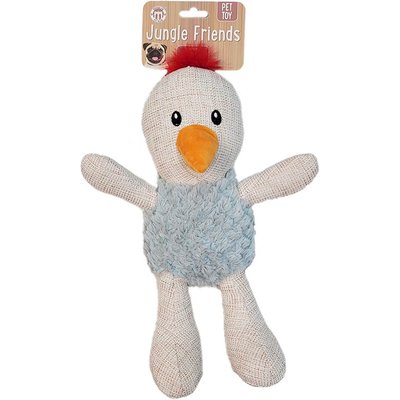 Brooklyn Pet Gear Brooklyn Pet Gear Burlap Chicken Dog Plush Toy, 13-in