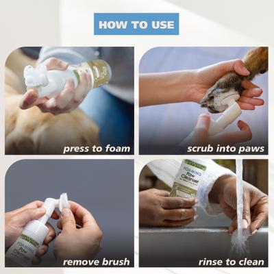 Show full view: Wahl Probiotic Coconut Verbena Dog Paw Cleanser Foam, 8-fl oz bottle slide 7 of 9