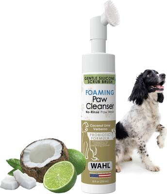 Show full view: Wahl Probiotic Coconut Verbena Dog Paw Cleanser Foam, 8-fl oz bottle slide 2 of 9