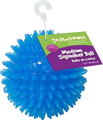 Show full view: Gnawsome Squeak & Light LED Ball Dog Toy, Color Varies, Medium slide 2 of 8