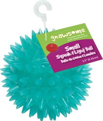 Gnawsome Squeak & Light LED Ball Dog Toy, Color Varies, Small, 1 count