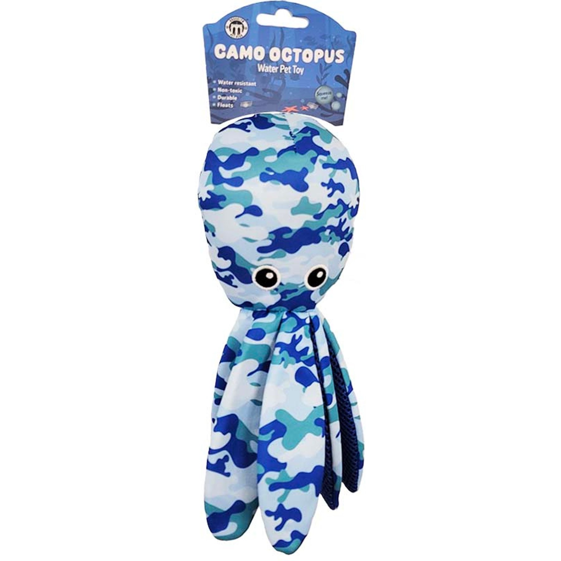 Brooklyn Pet Gear Camo Octopus Floating Dog Plush Toy