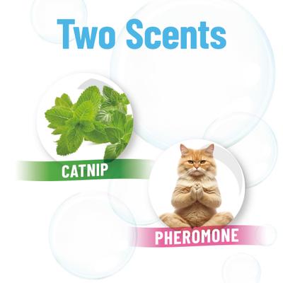 Show full view: Atomic Bubbles Kitty Love Scented Bubbles Chasers Cat Toy with Catnip, 4-fl oz bottle, 1 count slide 5 of 7